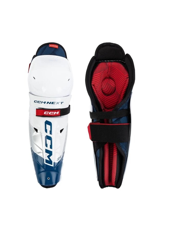 SHIN ③ Byte ZX Hockey Shin Guards - Black/Grey, Large : Amazon.com