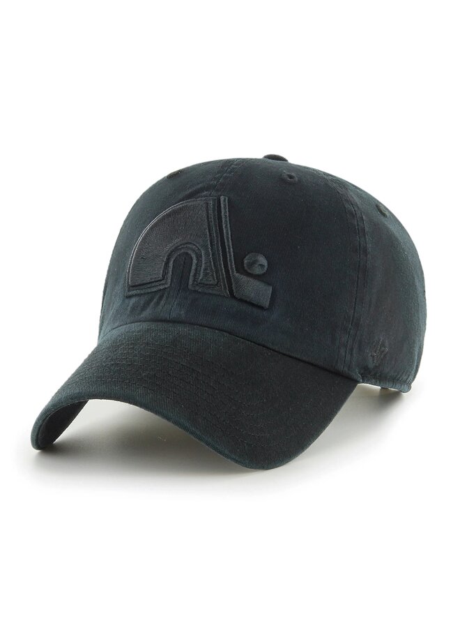 47 BRAND NHL CLEAN UP HAT OSFM BLACK ON BLACK