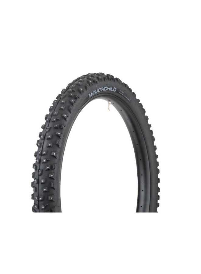 45NRTH Wrathchild Tire - 29 x 2.6, Tubeless, Folding, Black, 120 TPI, 252 XL Concave Carbide Aluminum Studs
