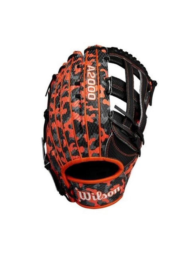 2024 WILSON A2000 1777 GLOVE 12.75" GLOVE GOTM OCT BLACK/ORANGE/GREY