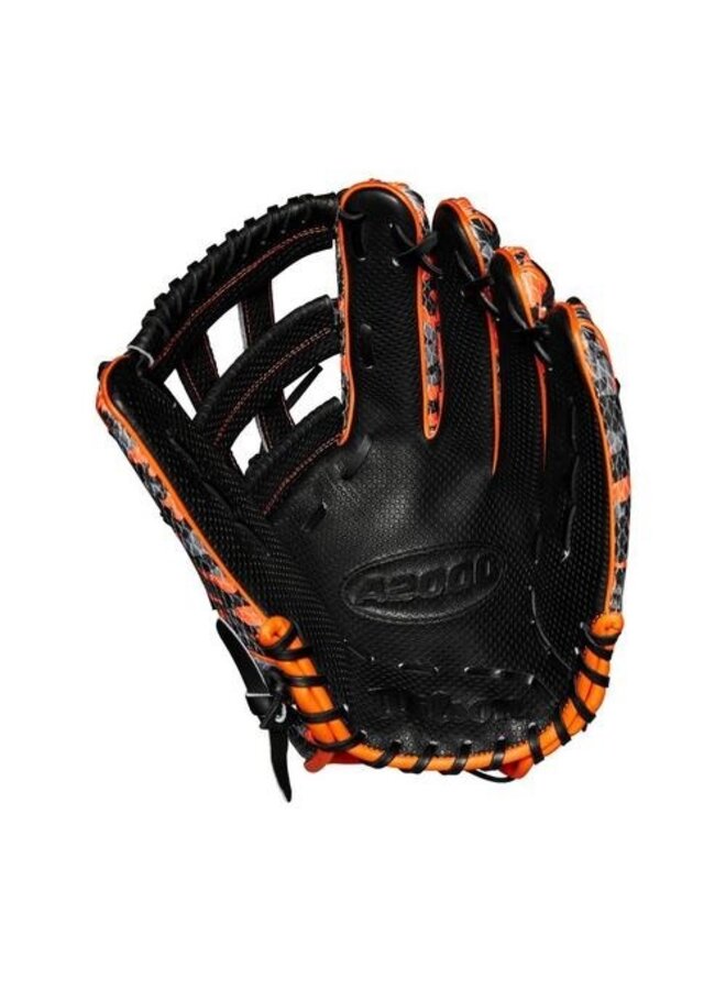 2024 WILSON A2000 1777 GLOVE 12.75" GLOVE GOTM OCT BLACK/ORANGE/GREY