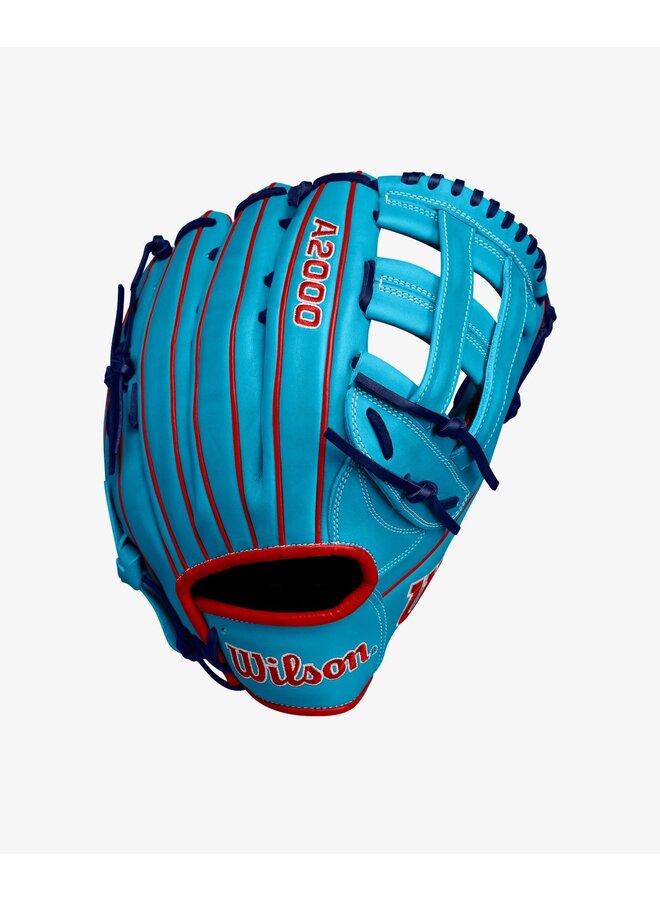 2024 FALL WILSON A2000 1750 12.5" GLOVE SKY BLUE/RED