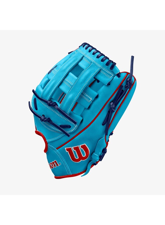 2024 FALL WILSON A2000 1750 12.5" GLOVE SKY BLUE/RED
