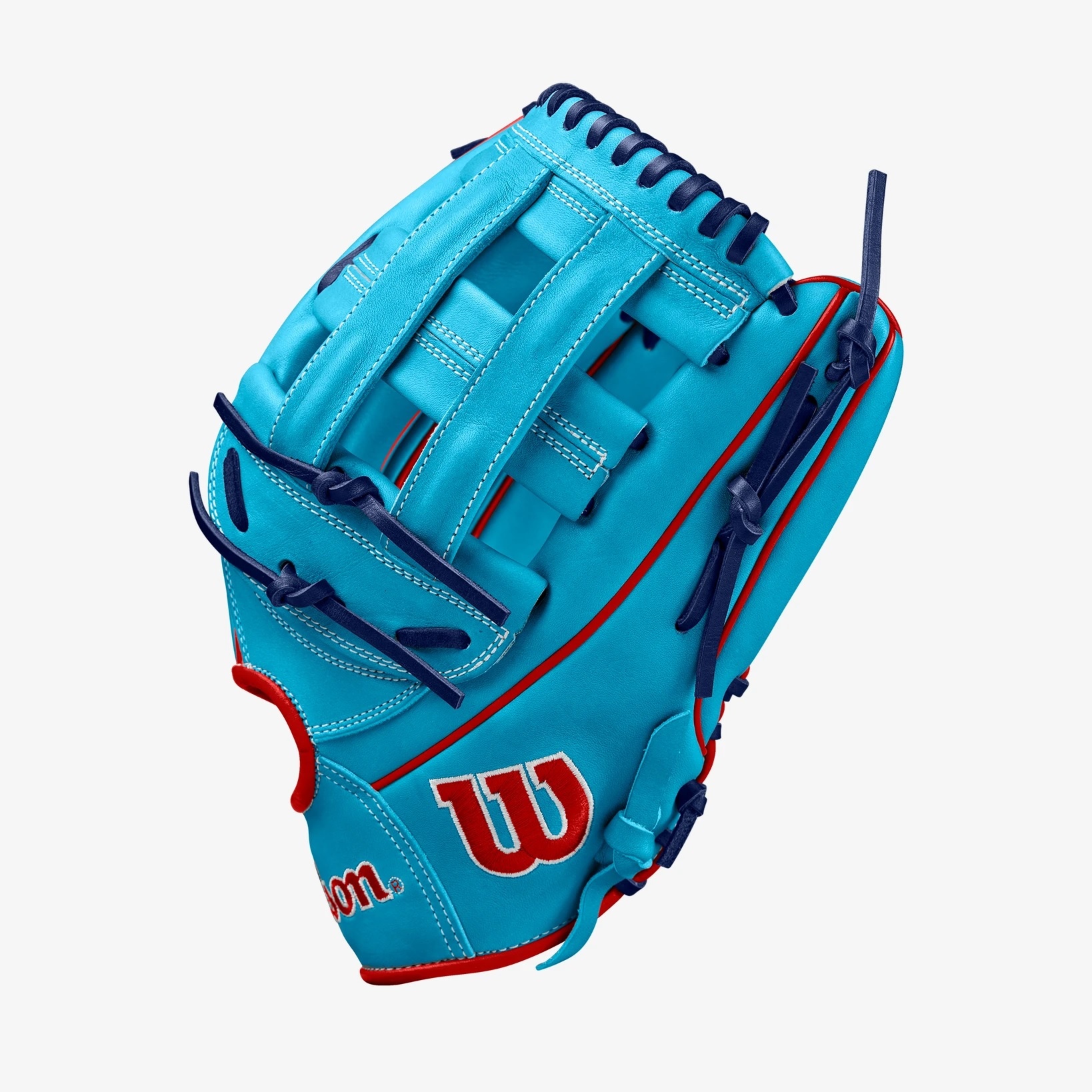 Wilson 2024 FALL WILSON A2000 1750 12.5 GLOVE SKY BLUE RED