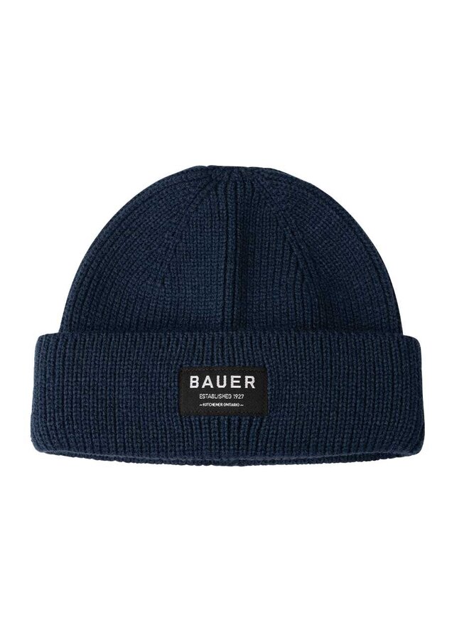 S24 BAUER RIBBED FISHERMAN BEANIE SR BLUE