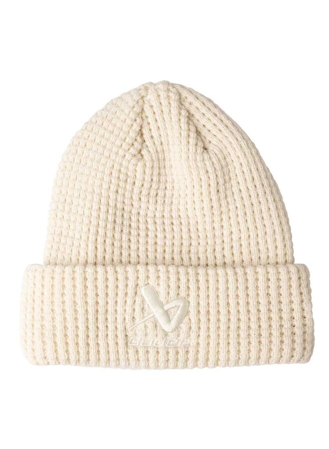 S24 BAUER WAFFLE TOQUE SR WHITE