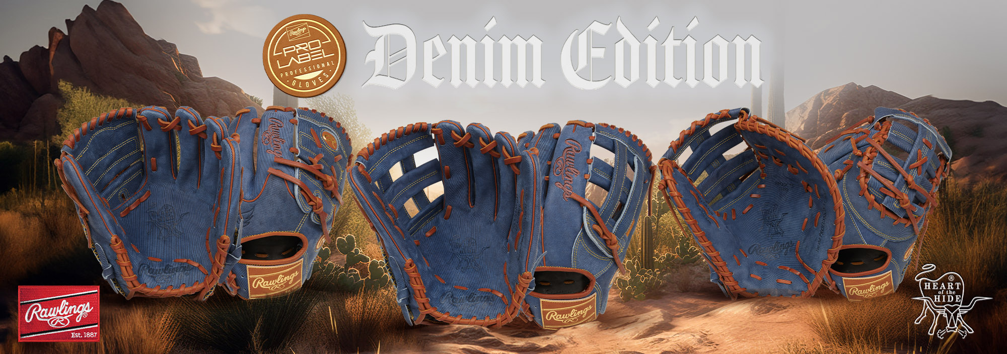 rawlings denim gloves