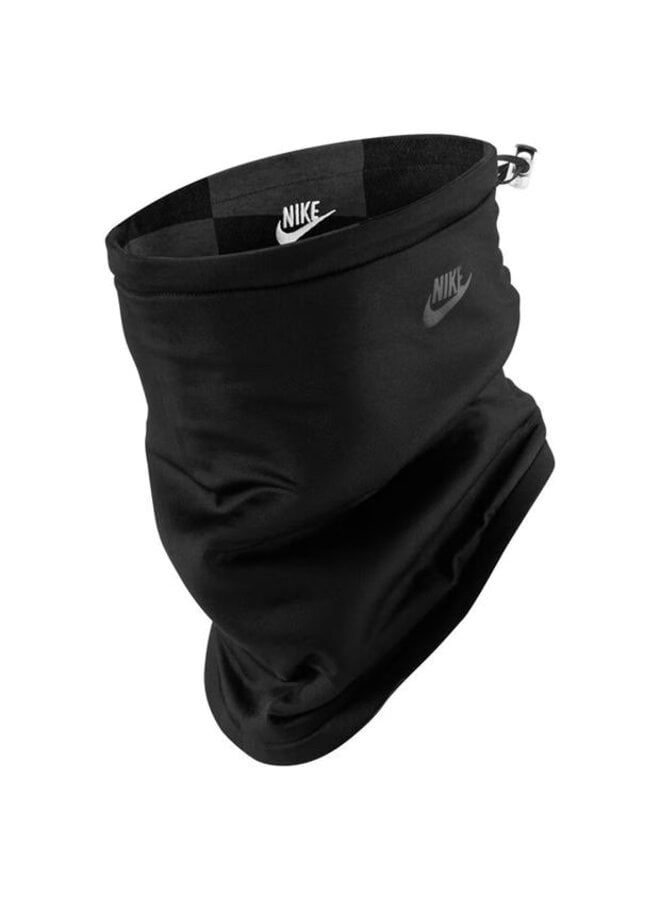 NIKE NECKWARMER REVERSIBLE CLUB FLEECE PRINTED SMOKE GREY/BLACK OSFM