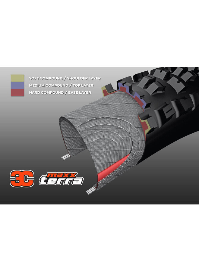 MAXXIS TIRE MOUNTAIN ASSEGAI 27.5X2.6 F120 3C MAXXTERRA EXO+ TR WT