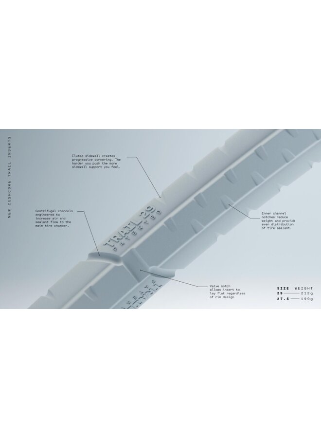 CUSHCORE TUBELESS TIRE INSERT SET 27.75/29 MULLET TRAIL
