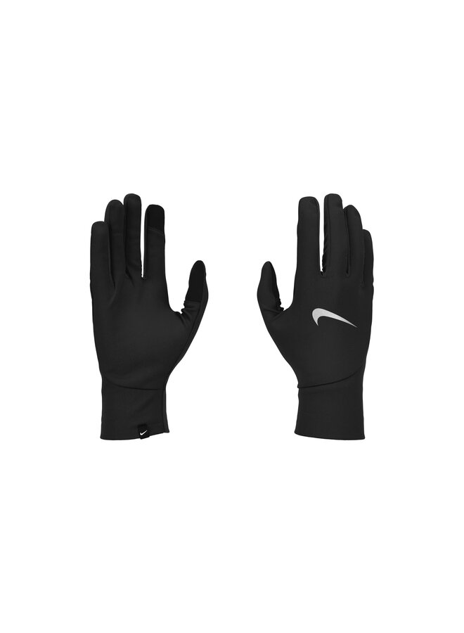 NIKE WOMENS PACER LIGHT RUNNING GLOVE BLACK/SILVER M/L
