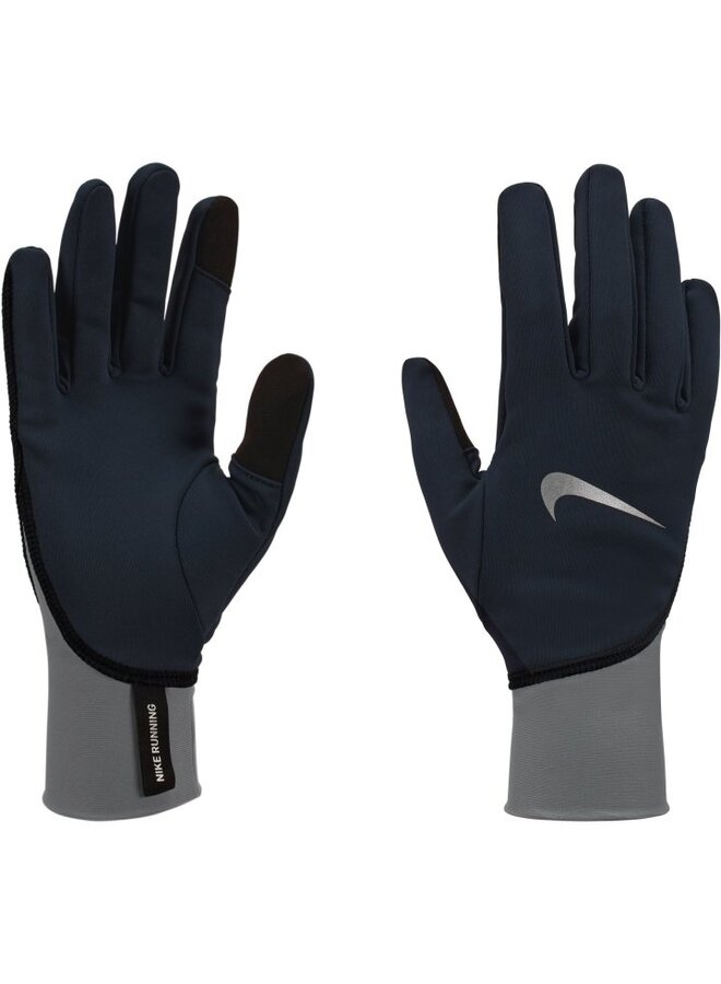 NIKE WOMENS PACER MIDWEIGHT GLOVE BLACK/SMOKE MED