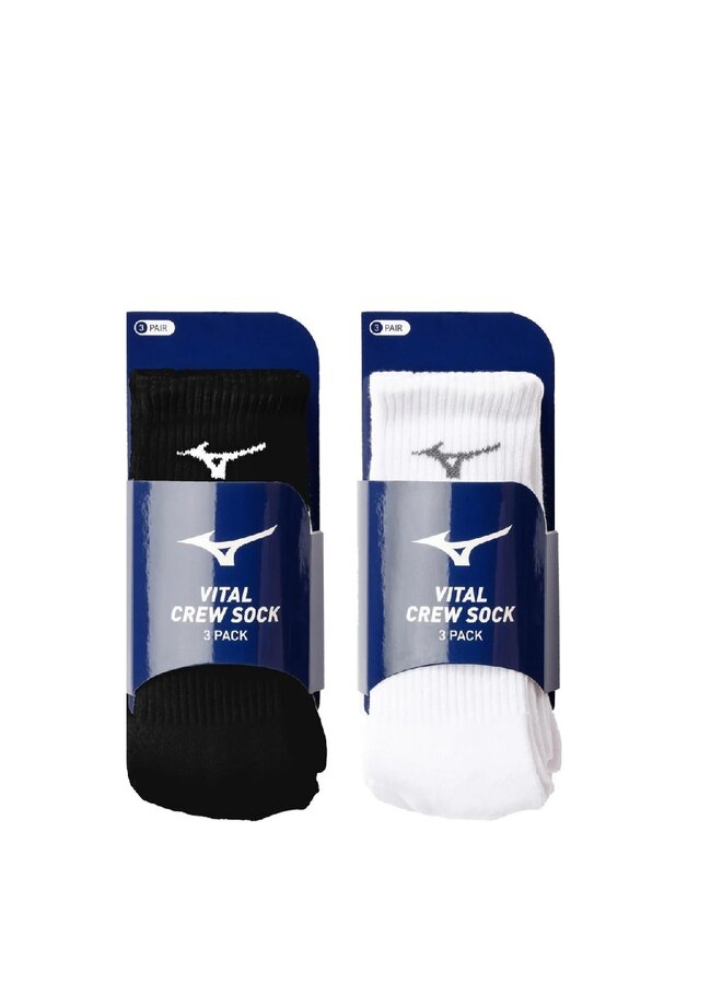 MIZUNO VITAL CREW SOCK 3-PACK