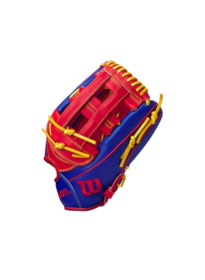 2025 WILSON A2000 PETE CROW 12.75" GLOVE GOTM JAN RED-ROYAL SS