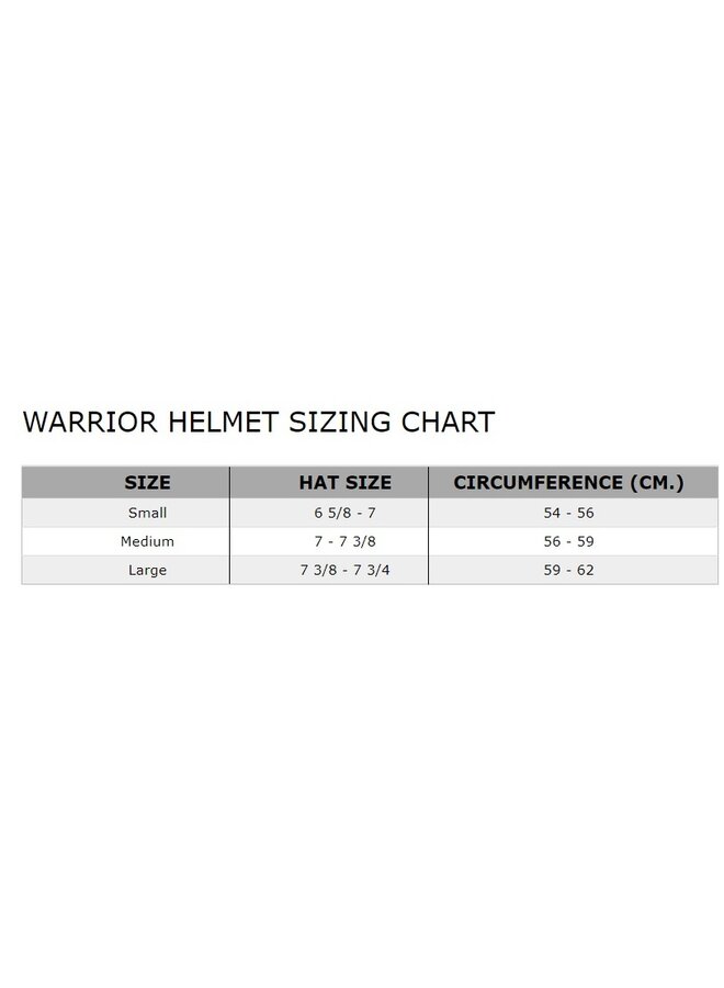 WARRIOR HT COVERT PX2 HOCKEY HELMET