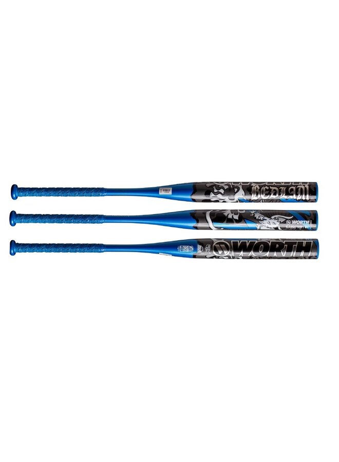 2025 WORTH WORTH BEDLAM XL 1PC - PHIL MATTE 12.75" SLOWPITCH BAT USSSA