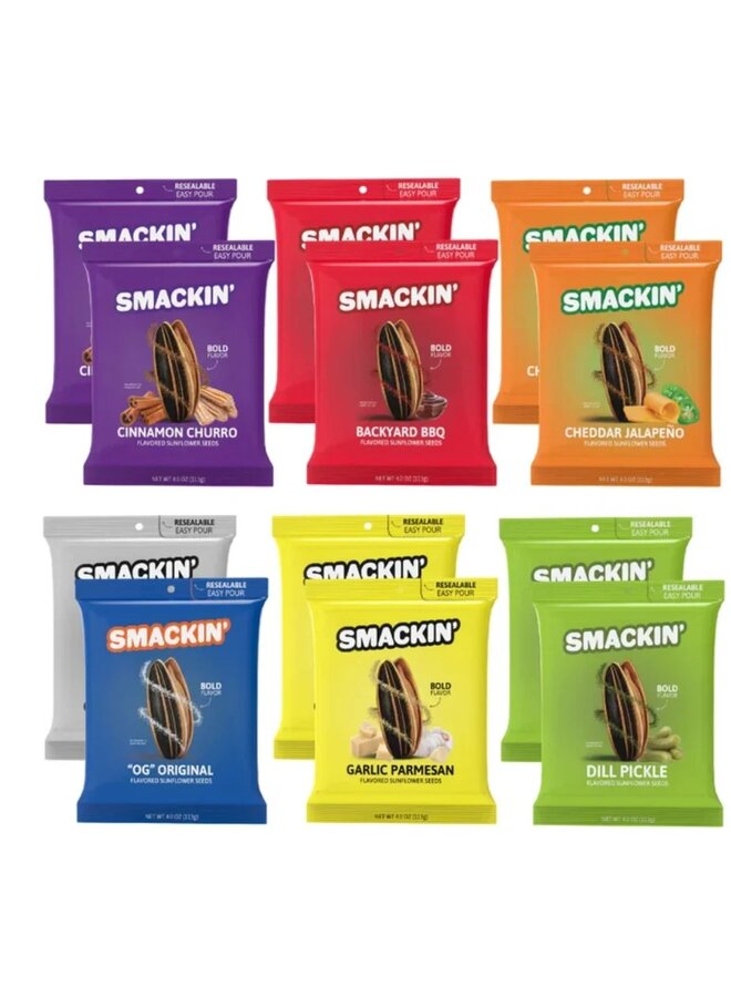 Smackin Sunflower seeds 4OZ 113g