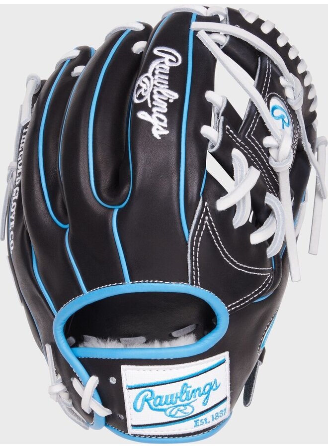 RAWLINGS PRO PREFERRED 2BW BASEBALL GLOVE 11.5"  BLACK/BLUE RHT
