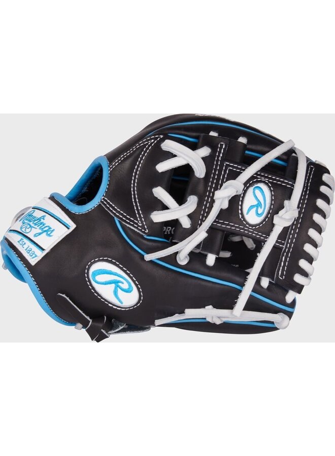 RAWLINGS PRO PREFERRED 2BW BASEBALL GLOVE 11.5" BLACK/BLUE RHT