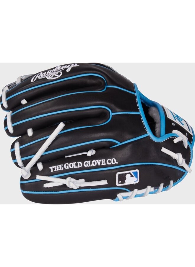 RAWLINGS PRO PREFERRED 2BW BASEBALL GLOVE 11.5" BLACK/BLUE RHT