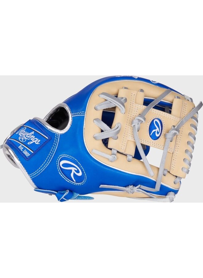 RAWLINGS PRO PREFERRED SERIES 2R BASEBALL GLOVE  11 1/2" RHT NATURAL/BLUE