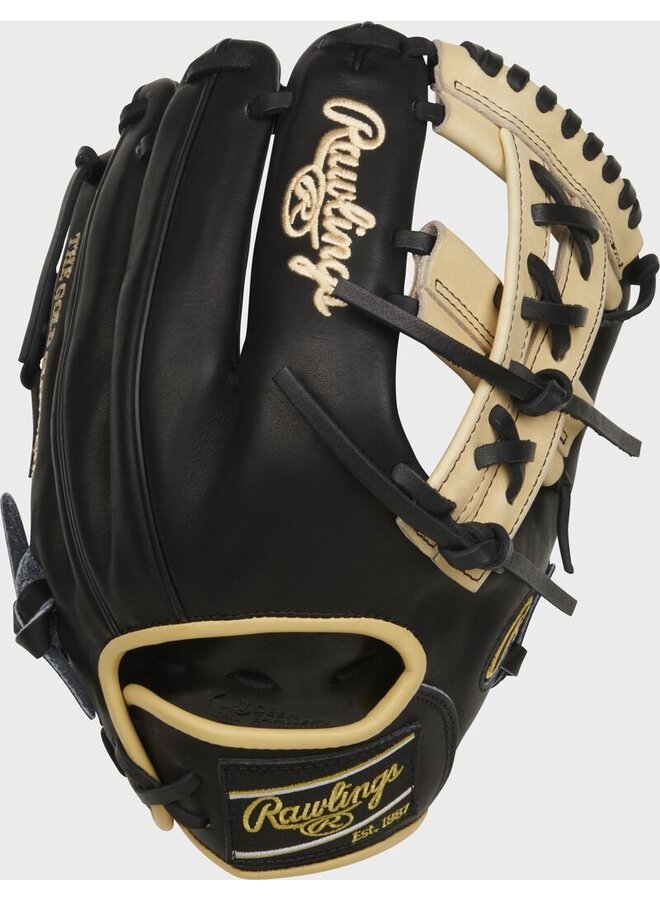 RAWLINGS HOH BASEBALL R2G CONTOUR GLOVE 11 3/4" RHT BLACK/CAMEL