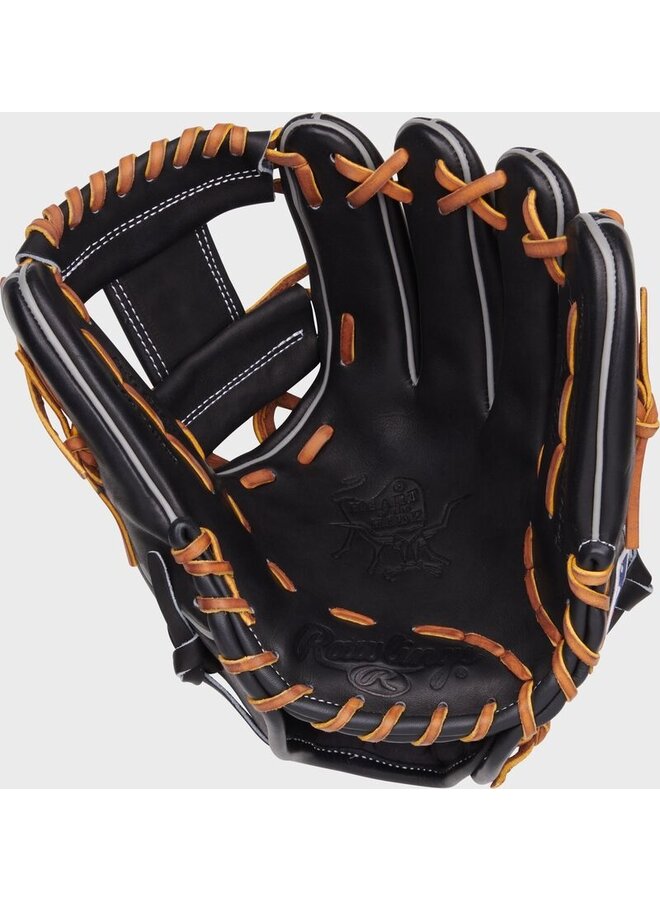 RAWLINGS HOH PRO I-WEB BASEBALL GLOVE 11 1/2" RHT BLACK/TANNED