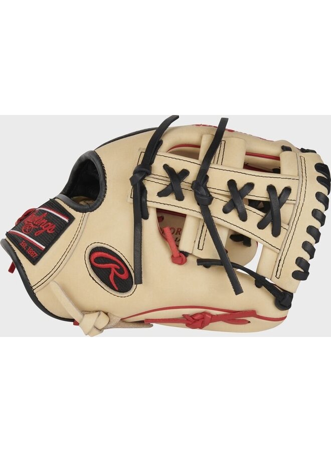 RAWLINGS HOH R2G BASEBALL GLOVE 11 1/2" RHT CAMEL/BLACK/RED