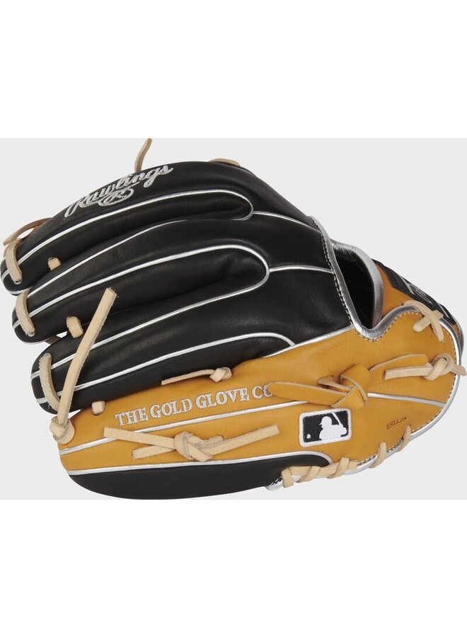 RAWLINGS HOH BASEBALL GLOVE 11 1/2" RHT BLACK/CAMEL/SILVER
