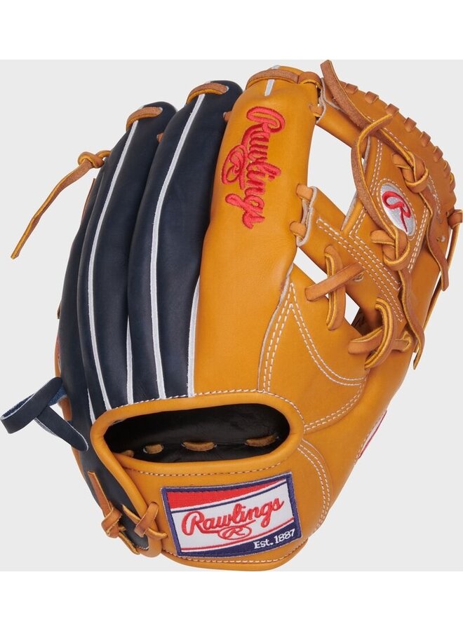 RAWLINGS HOH PRO I-WEB BASEBALL GLOVE 11 1/2" RHT TAN/NAVY
