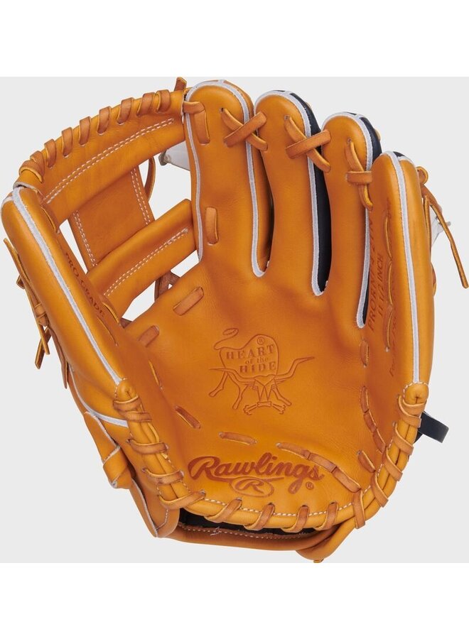 RAWLINGS HOH PRO I-WEB BASEBALL GLOVE 11 1/2" RHT TAN/NAVY