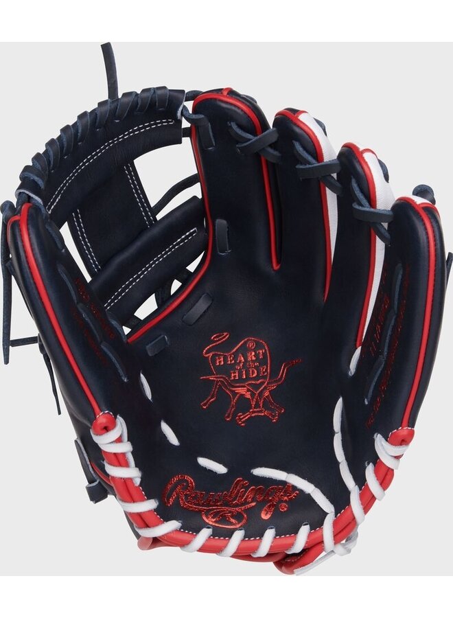 RAWLINGS HOH PRO I-WEB BASEBALL GLOVE 11 1/2" RHT NAVY/WHITE/RED
