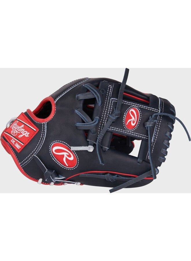 RAWLINGS HOH PRO I-WEB BASEBALL GLOVE 11 1/2" RHT NAVY/WHITE/RED
