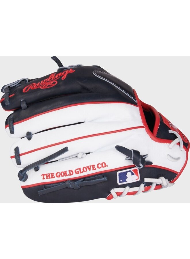 RAWLINGS HOH PRO I-WEB BASEBALL GLOVE 11 1/2" RHT NAVY/WHITE/RED