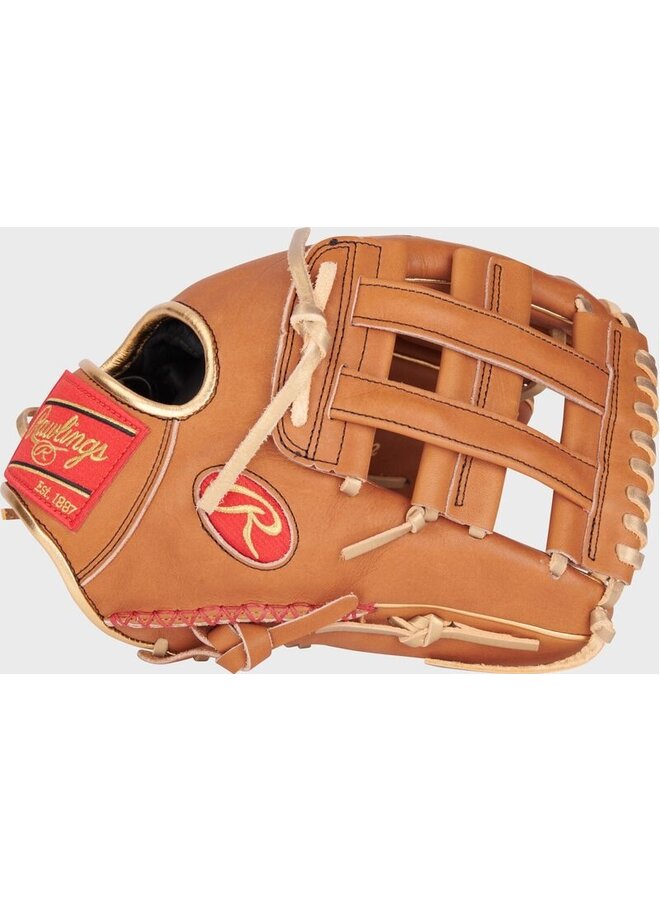 RAWLINGS HOH SIERRA ROMERO FASTPITCH GLOVE 12 " RHT TAN/GOLD