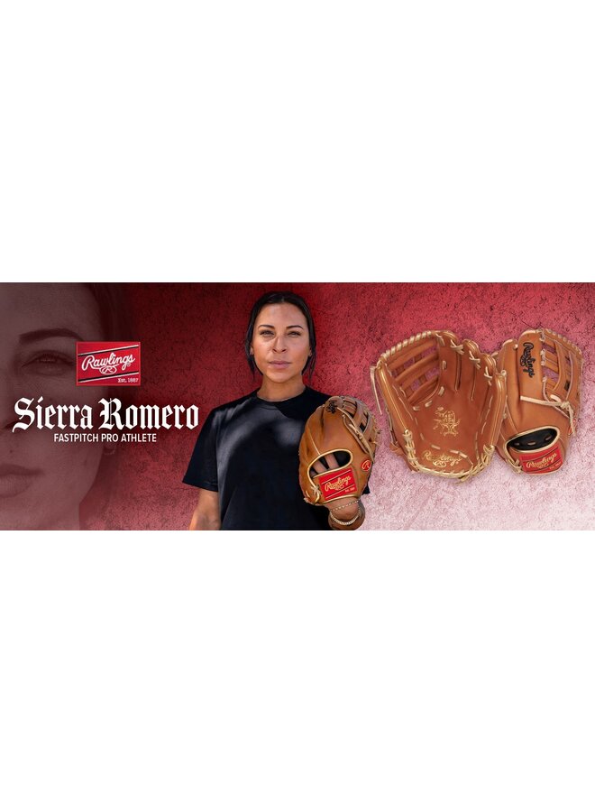 RAWLINGS HOH SIERRA ROMERO FASTPITCH GLOVE 12 " RHT TAN/GOLD