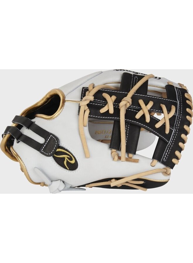 RAWLINGS HOH SOFTBALL GLOVE 12" RHT BLACK/WHITW/GOLD