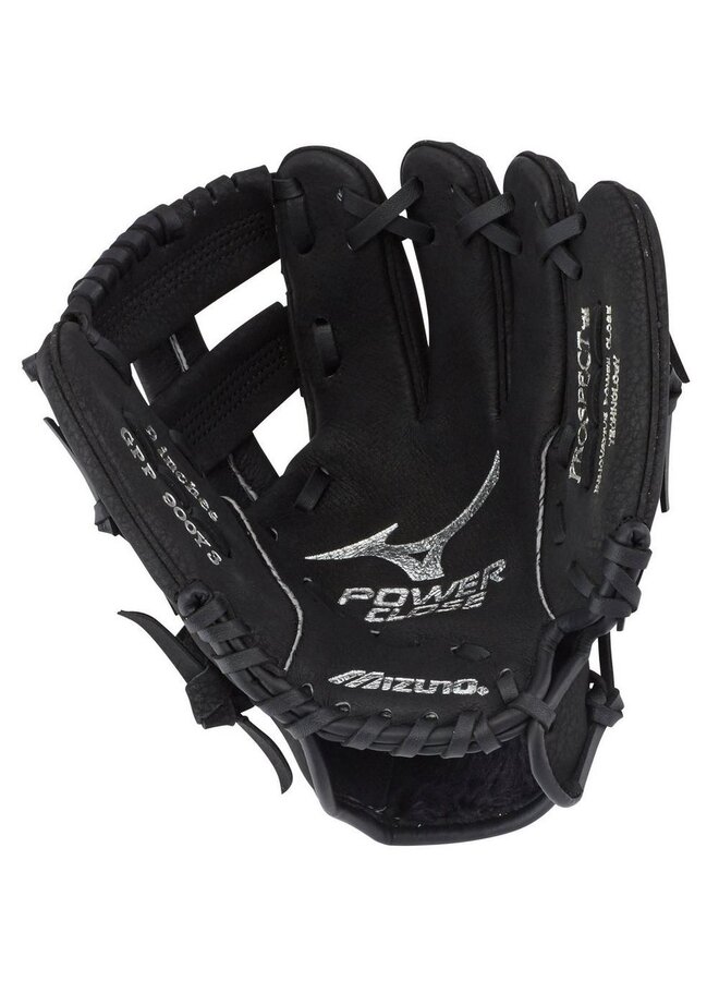 MIZUNO PROSPECT SERIES POWERCLOSE BASEBALL GLOVE 9" BLACK