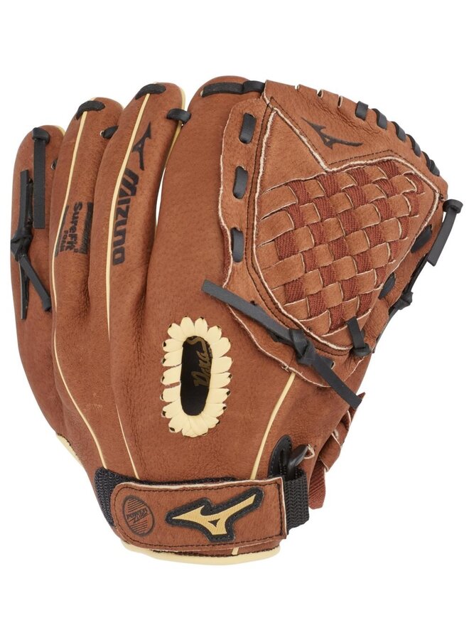 MIZUNO PROSPECT SERIES POWERCLOSE BASEBALL GLOVE 11" CHESTNUT