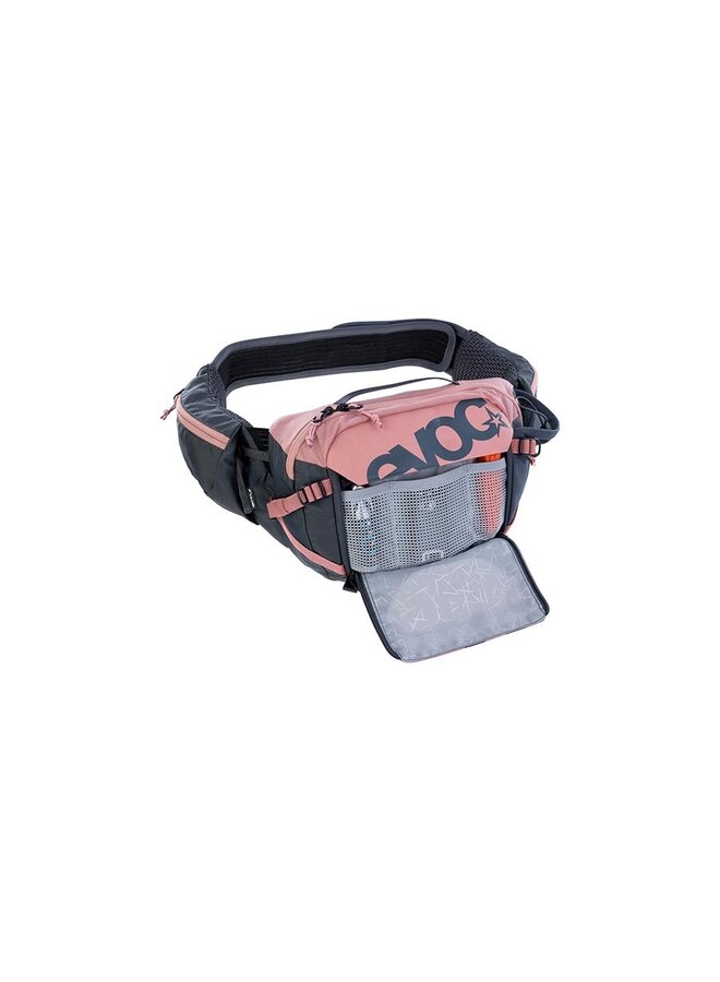EVOC, Hip Pack Pro 3 +1.5L Reservoir Included, Hip Pack, 3L, Dusty Pink/Carbon Grey