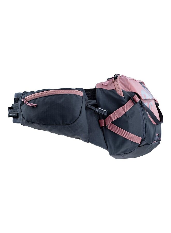 EVOC, Hip Pack Pro 3, Hip Pack, 3L, Reservoir Not included, Dusty Pink/Carbon Grey