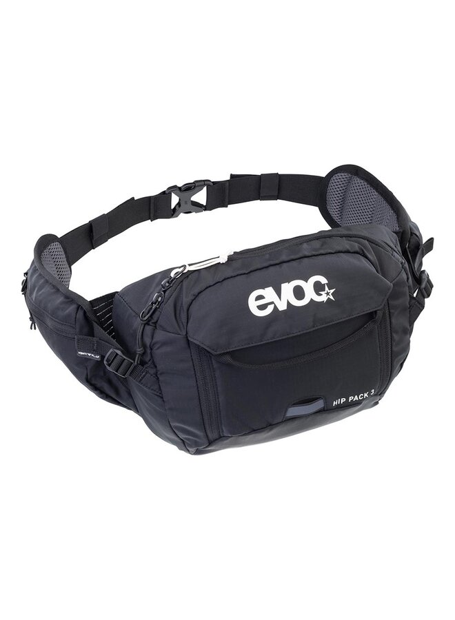 EVOC, Hip Pack 3 + 1.5L Reservoir Included, Hip Pack, 3L, Black