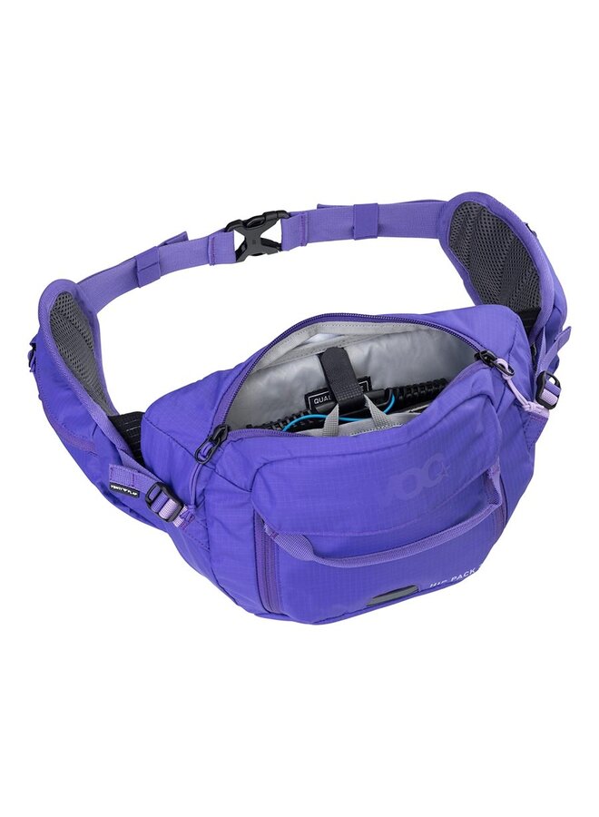 EVOC, Hip Pack 3 + 1.5L Reservoir Included, Hip Pack, 3L,  Violet