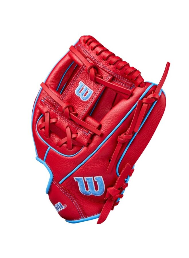 WILSON A500 BASEBALL GLOVE 11.5 RED/BLUE RHT