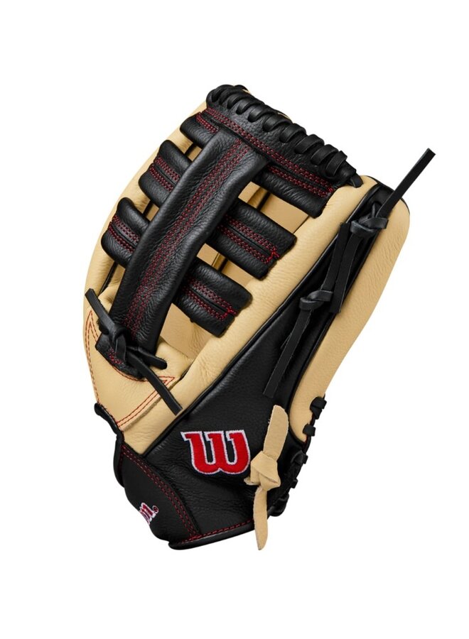 WILSON A500 BASEBALL GLOVE 12.5 BLONDE/RED/BLACK RHT