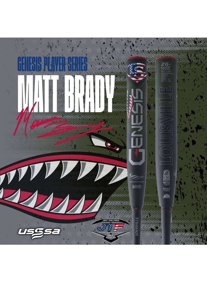 2025 LOUISVILLE GENESIS 2PC MATT BRADY 12" SLOPITCH BAT