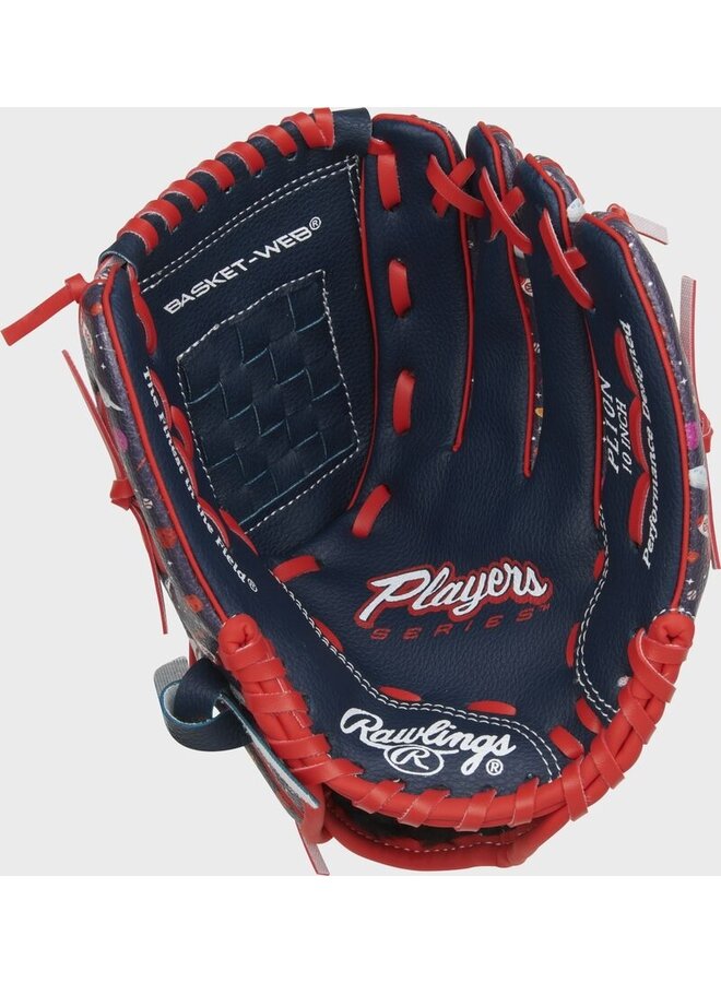 RAWLINGS "PLAYERS" SERIES BASEBALL GLOVE YOUTH 10" NAVY/SPACE RHT