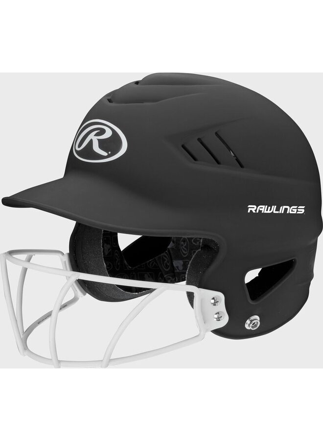 Rawlings Coolflo Highlighter Batting Helmet With Mask