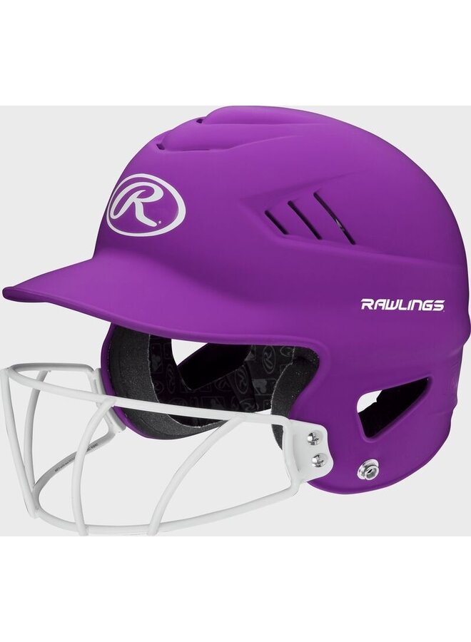 Rawlings Coolflo Highlighter Batting Helmet With Mask