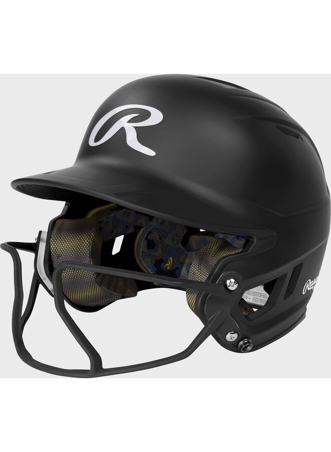 Rawlings Mach Hi-Viz Fastpitch Batting Helmet Matte Black - SENIOR